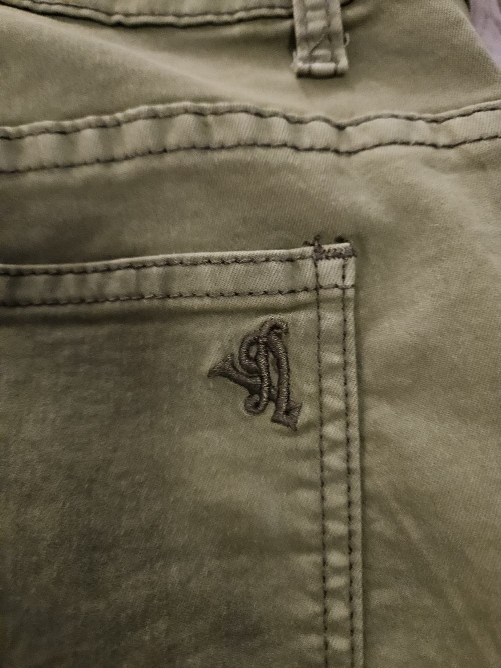 VIP Jeans Women's Olive Cargo Jogger Pants Size 13/31 Utility Stretch Y2K - Picture 5 of 8